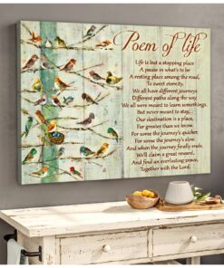 Canvas Bird Poem Of Life