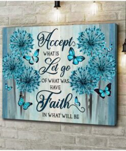 Zalooo Accept Butterfly Wall Art Canvas