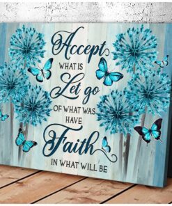 Zalooo Accept Butterfly Wall Art Canvas