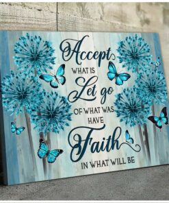 Zalooo Accept Butterfly Wall Art Canvas