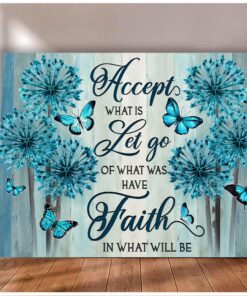 Zalooo Accept Butterfly Wall Art Canvas