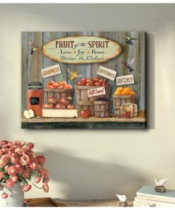 Hayooo The Best Hummingbird Farmhouse Kitchen Fruit Of The Spirit Canvas Wall Art Home Decor