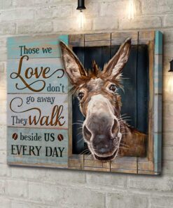 Zalooo Those We Love Donkey Wall Art Canvas