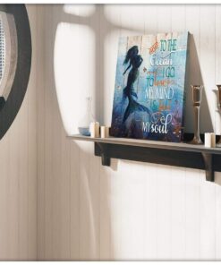 Zalooo And To The Ocean Mermaid Wall Art Canvas