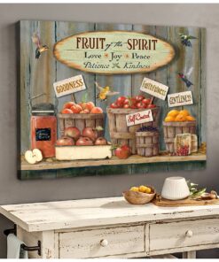 Hayooo The Best Hummingbird Farmhouse Kitchen Fruit Of The Spirit Canvas Wall Art Home Decor