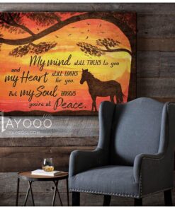 Hayooo My Minds Still Talks To You Horse Canvas Wall Art Decor