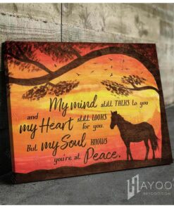 Hayooo My Minds Still Talks To You Horse Canvas Wall Art Decor