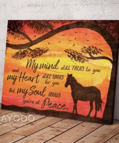 Hayooo My Minds Still Talks To You Horse Canvas Wall Art Decor