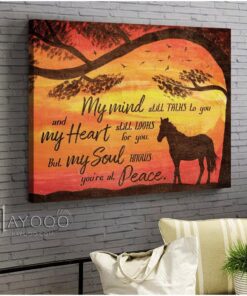 Hayooo My Minds Still Talks To You Horse Canvas Wall Art Decor