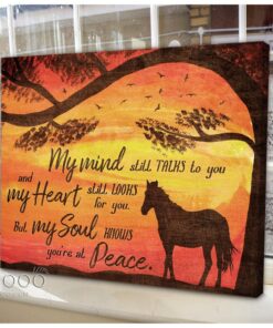 Hayooo My Minds Still Talks To You Horse Canvas Wall Art Decor