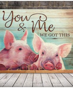 Canvas Pig You & Me