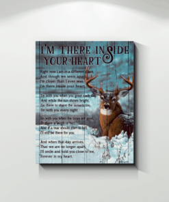 Deer Canvas I'M There Inside Your Heart