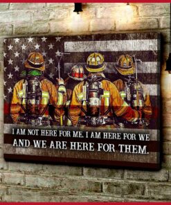 CANVAS Firefighter We are here for them (1 piece)