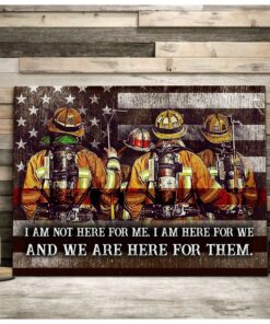 CANVAS Firefighter We are here for them (1 piece)