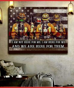 CANVAS Firefighter We are here for them (1 piece)
