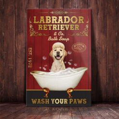 Labrador Retriever Dog Bath Soap Company Canvas FB1702 67O43 labrador Retriever Dog Canvas