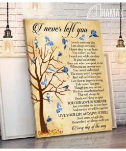 Zalooo I Never Left You Blue Jay Wall Art Canvas