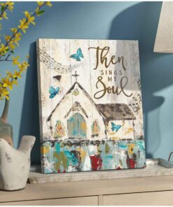 Zalooo Then Sings My Soul Butterfly Wall Art Canvas