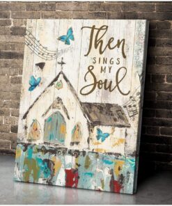 Zalooo Then Sings My Soul Butterfly Wall Art Canvas