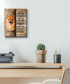 Pomeranian Protect Canvas [0206-A]