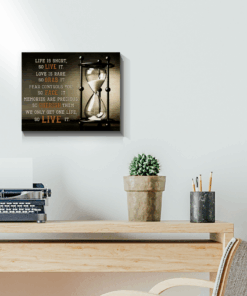 Hourglass Canvas Live It