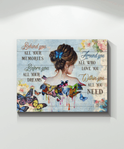 Canvas Butterfly Girl