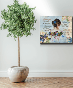 Canvas Butterfly Girl