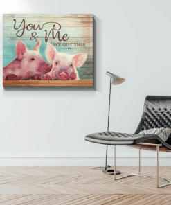 Canvas Pig You & Me