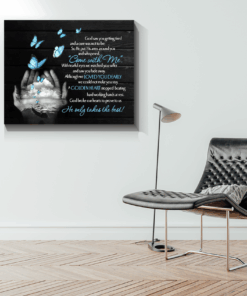 Canvas Butterfly God Saw You...