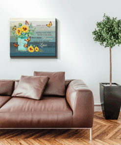Canvas Butterfly + Sunflower When You Believe