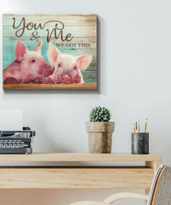 Canvas Pig You & Me