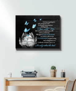 Canvas Butterfly God Saw You...