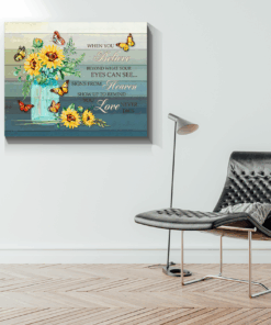 Canvas Butterfly + Sunflower When You Believe