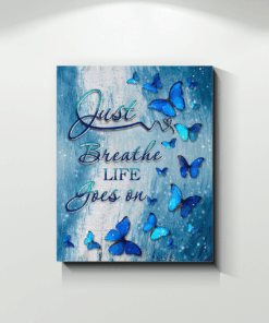 Canvas Butterfly Life Goes On