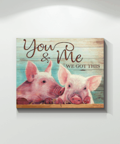 Canvas Pig You & Me