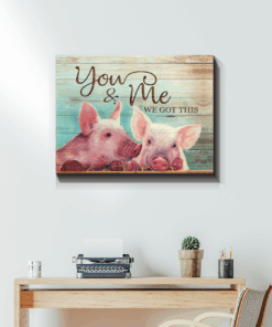 Canvas Pig You & Me