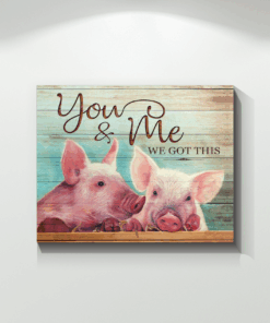 Canvas Pig You & Me