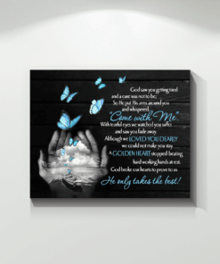Canvas Butterfly God Saw You...