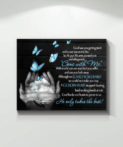 Canvas Butterfly God Saw You...