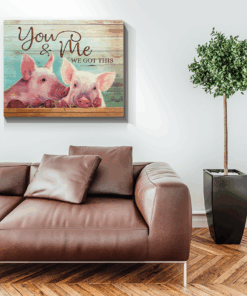 Canvas Pig You & Me