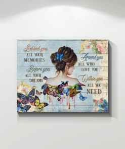Canvas Butterfly Girl