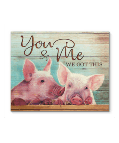Canvas Pig You & Me