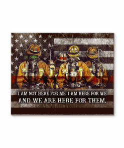 CANVAS Firefighter We are here for them (1 piece)