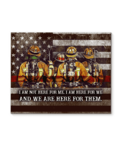 CANVAS Firefighter We are here for them (1 piece)