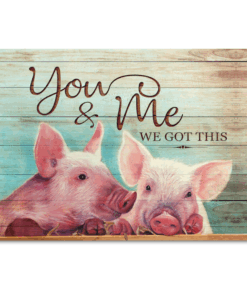 Canvas Pig You & Me