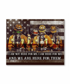 CANVAS Firefighter We are here for them (1 piece)