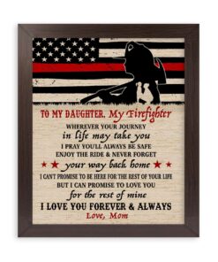 CANVAS Firefighter Daughter Wherever your journey in life may take you