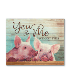 Canvas Pig You & Me