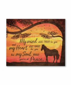 Hayooo My Minds Still Talks To You Horse Canvas Wall Art Decor
