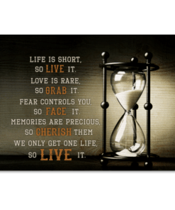 Hourglass Canvas Live It